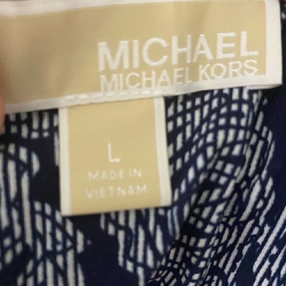 Michael Michael Kors Blue Paisley Casual Dress - Picture 6 of 7